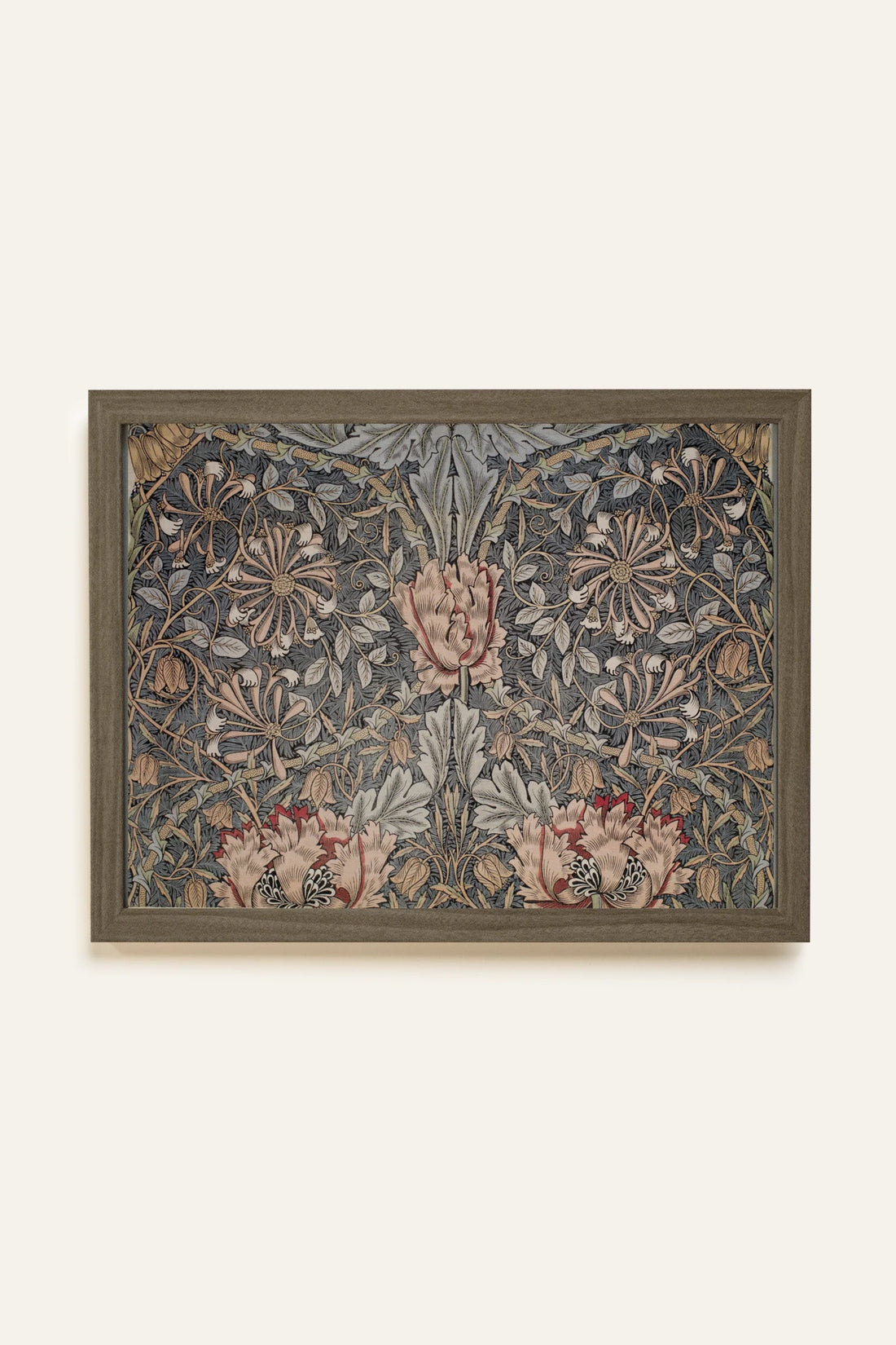 HONEYSUCKLE, Oeuvre sur toile rigide, encadré brun chêne