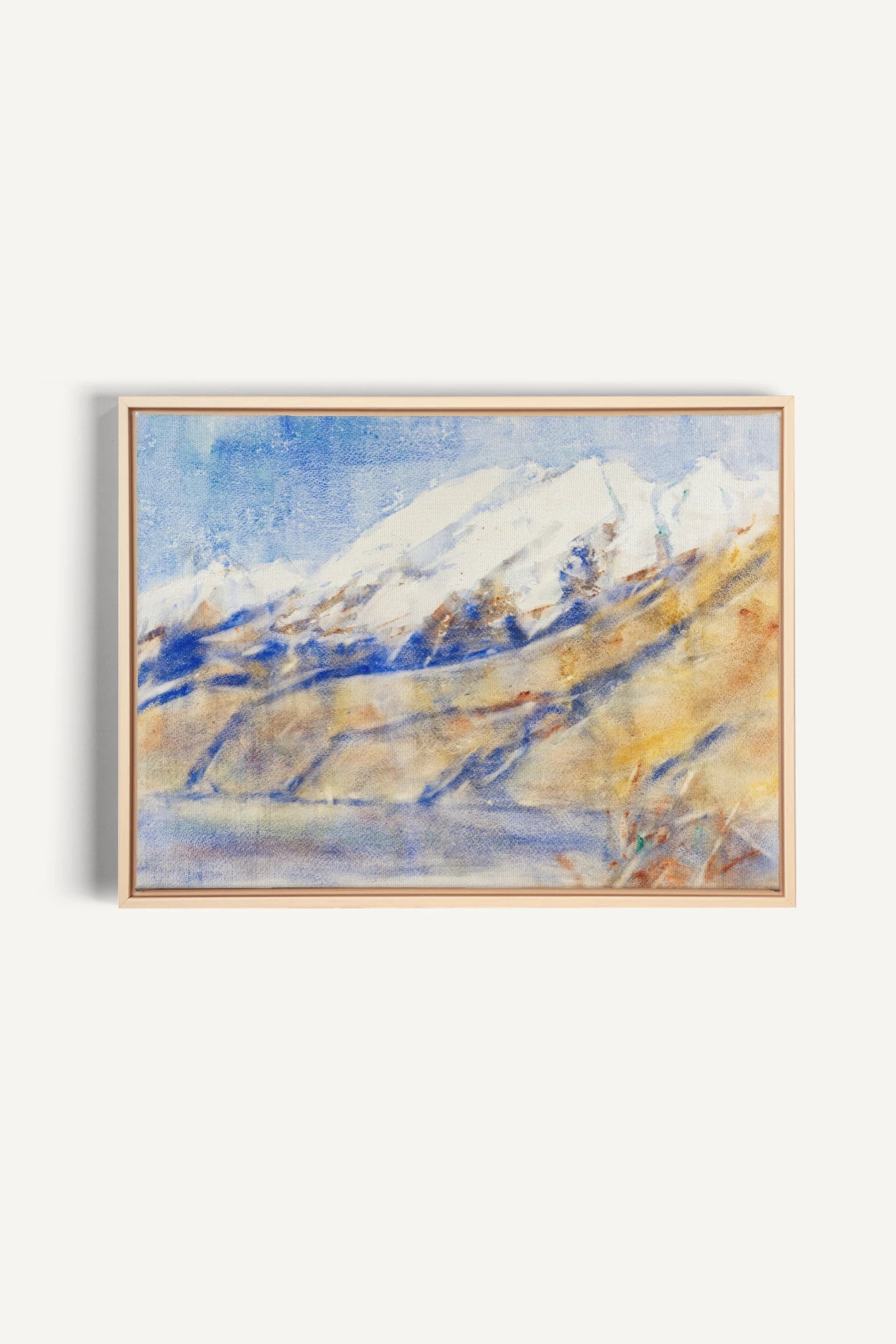 HORIZON CRISTALLIN, Oeuvre sur toile étirée, encadré Naturel Clair