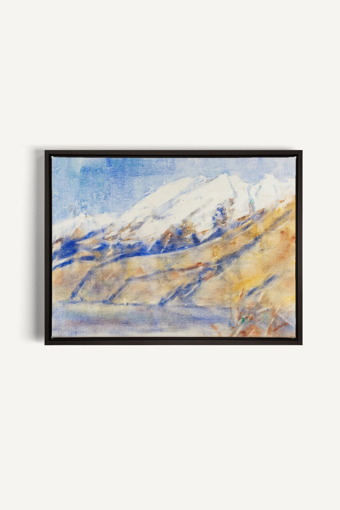 HORIZON CRISTALLIN, Oeuvre sur toile étirée, encadré Noir