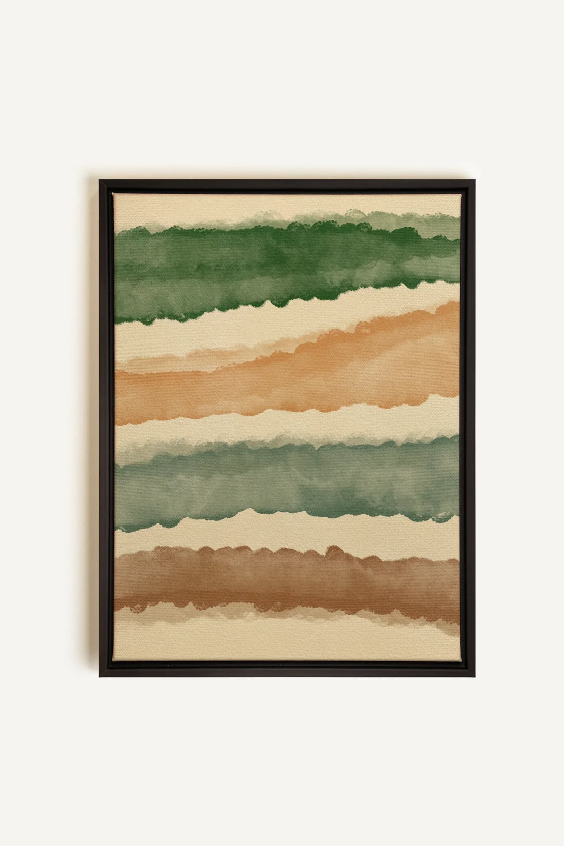 OLEKA CANVAS - HORIZON VÉGÉTAL, Oeuvre sur toile étirée, encadré Noir