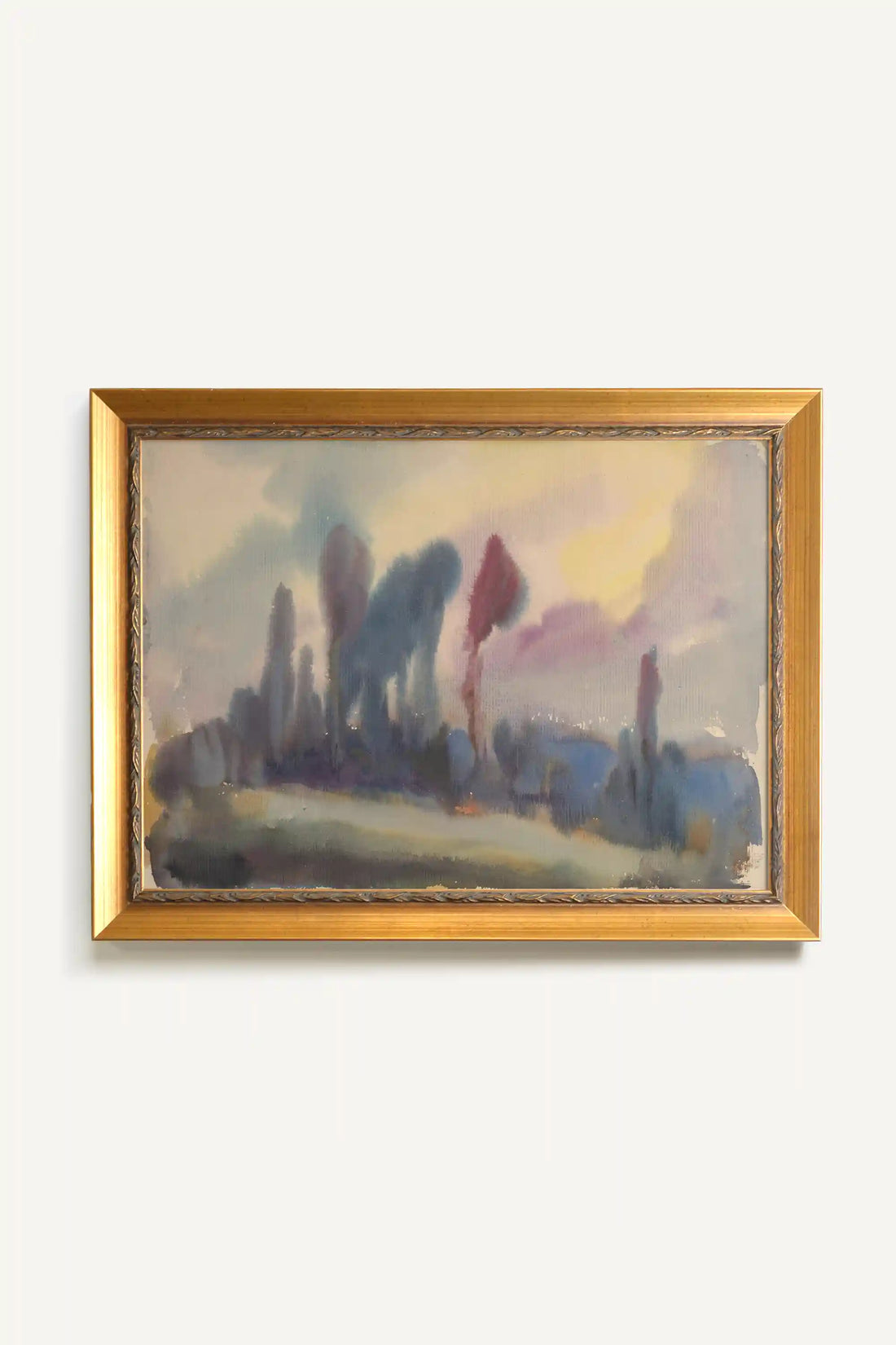 HUSHED COLORS, Oeuvre sur toile rigide, encadré Vintage Or