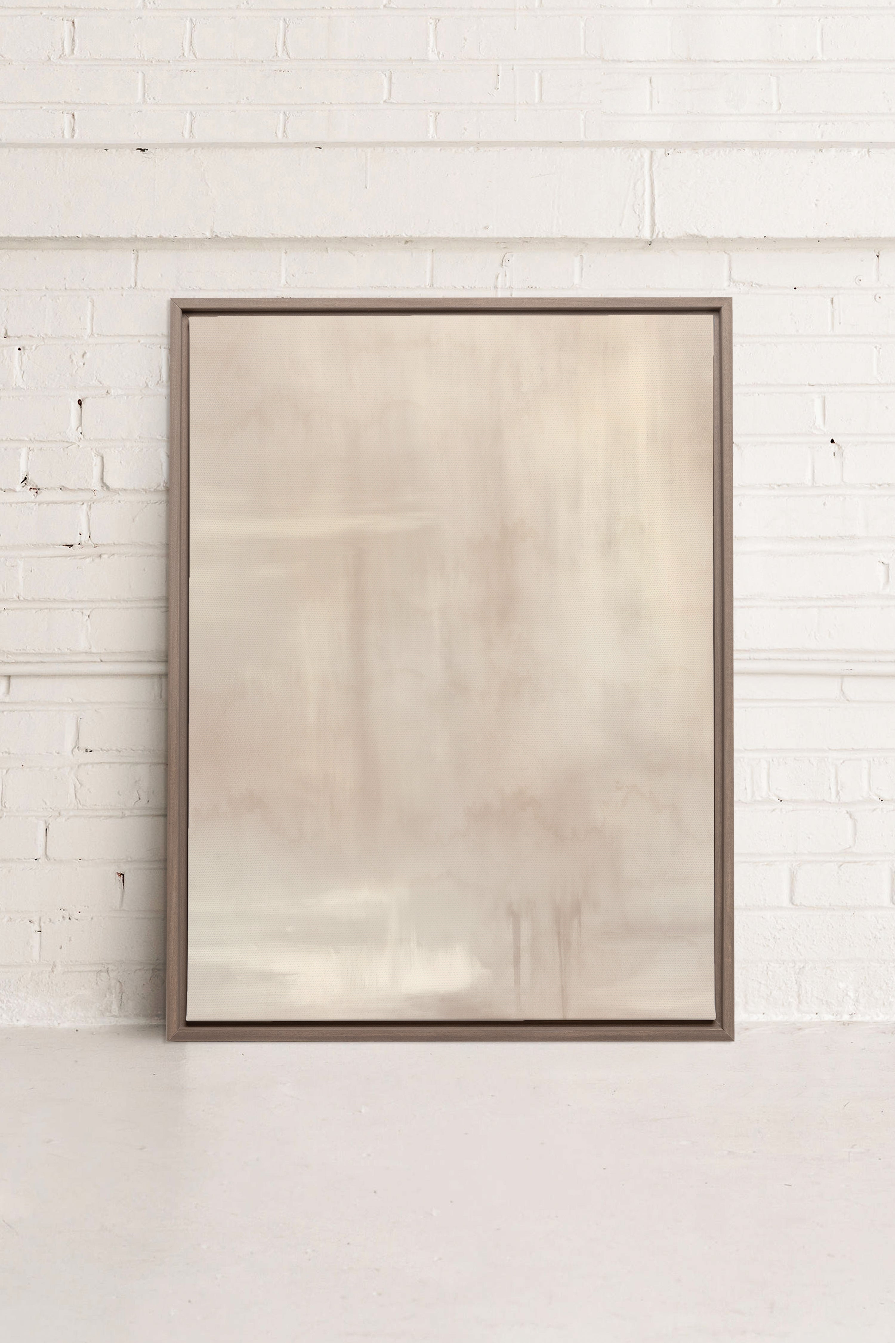 OLEKA CANVAS - ILLUMI, Oeuvre sur toile étirée, encadré Brun Chêne