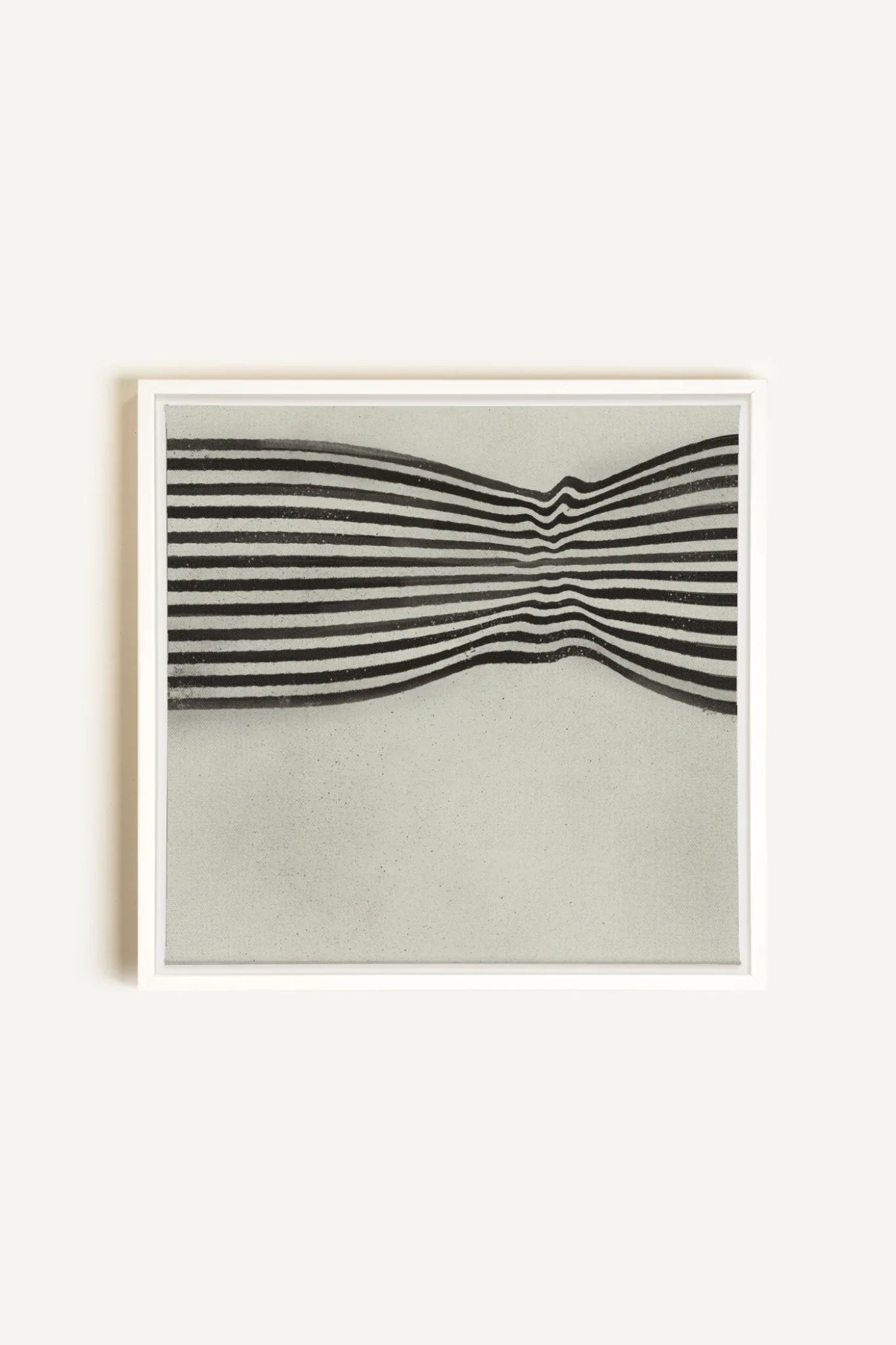 OLEKA CANVAS - INFINITE STRIPES, Oeuvre sur toile étirée, encadré Blanc