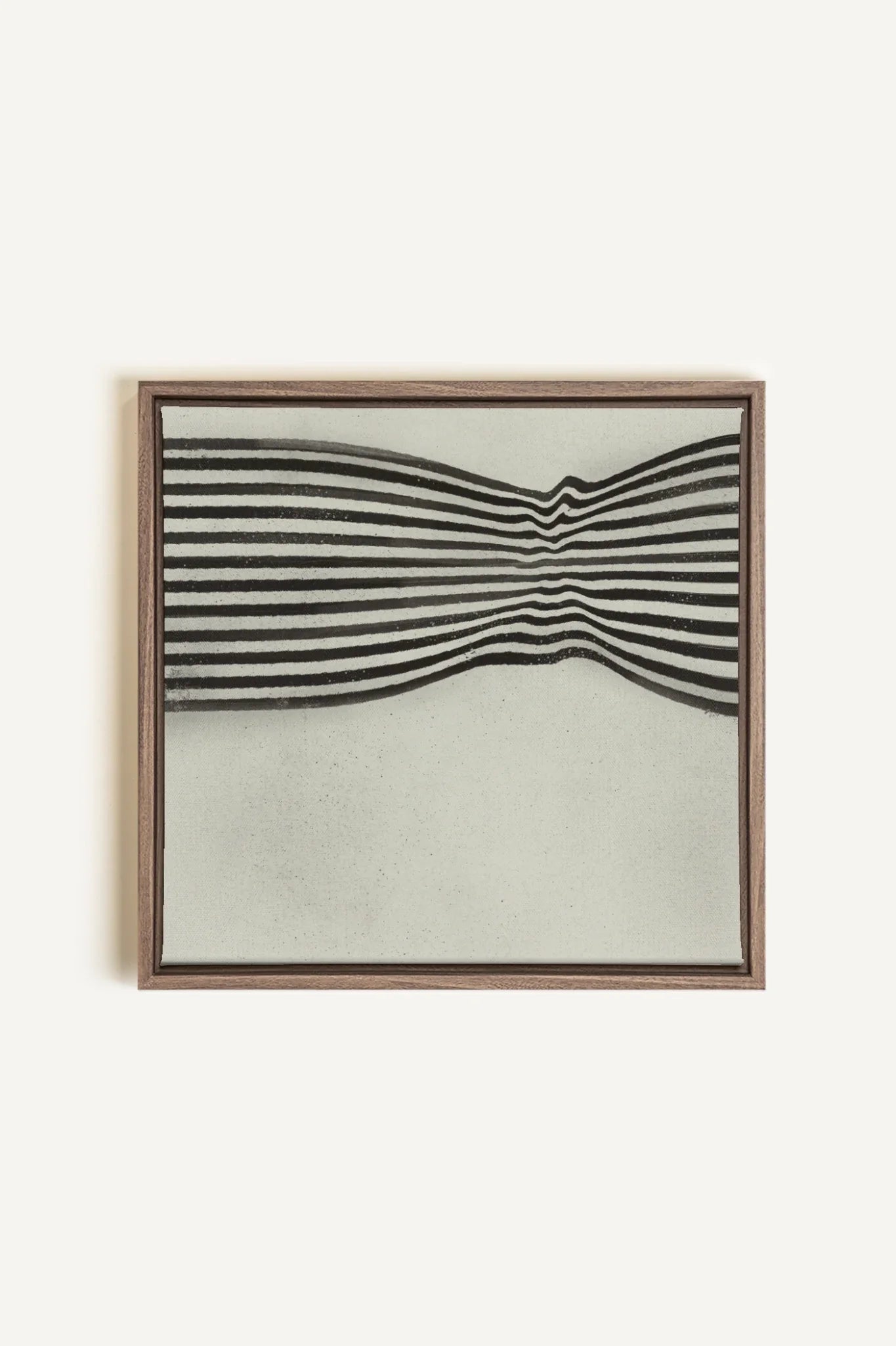 OLEKA CANVAS - INFINITE STRIPES, Oeuvre sur toile étirée, encadré Brun Chêne