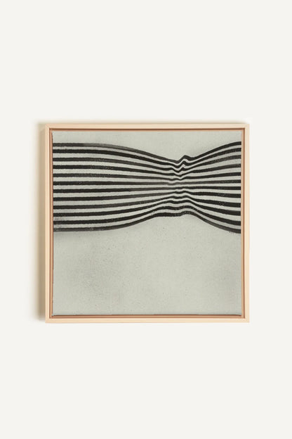OLEKA CANVAS - INFINITE STRIPES, Oeuvre sur toile étirée, encadré Naturel Clair