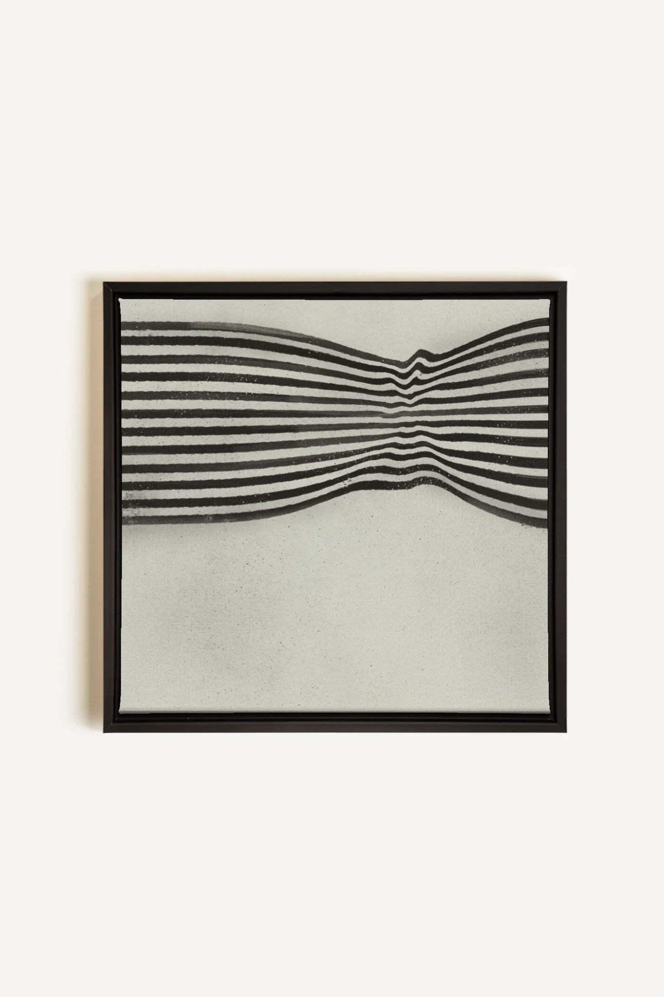 OLEKA CANVAS - INFINITE STRIPES, Oeuvre sur toile étirée, encadré Noir