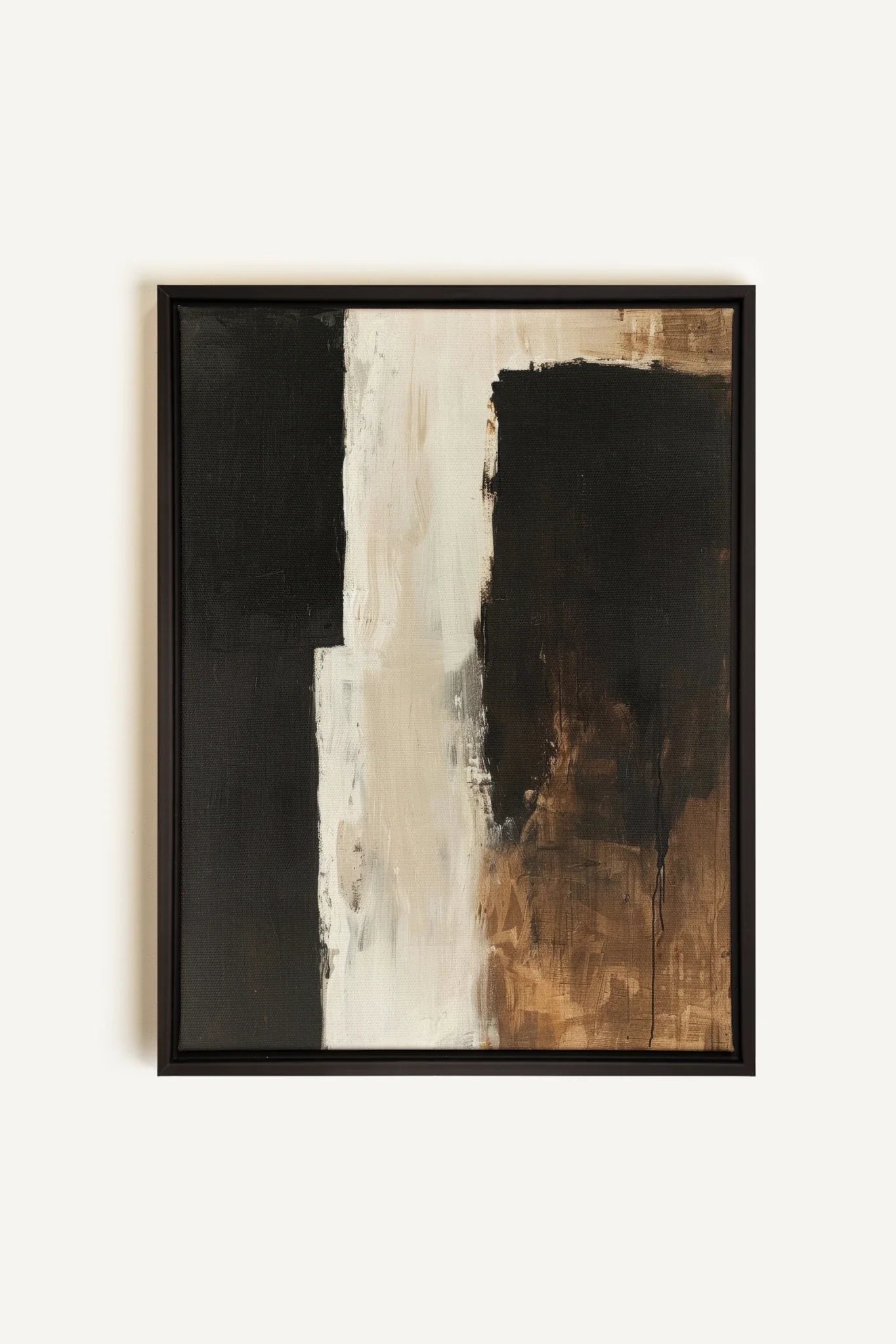 OLEKA CANVAS - INK METAPHOR I, Oeuvre sur toile étirée, encadré Noir