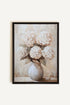 OLEKA CANVAS - IVORY BLOOMS, Oeuvre sur toile étirée, encadré Noir
