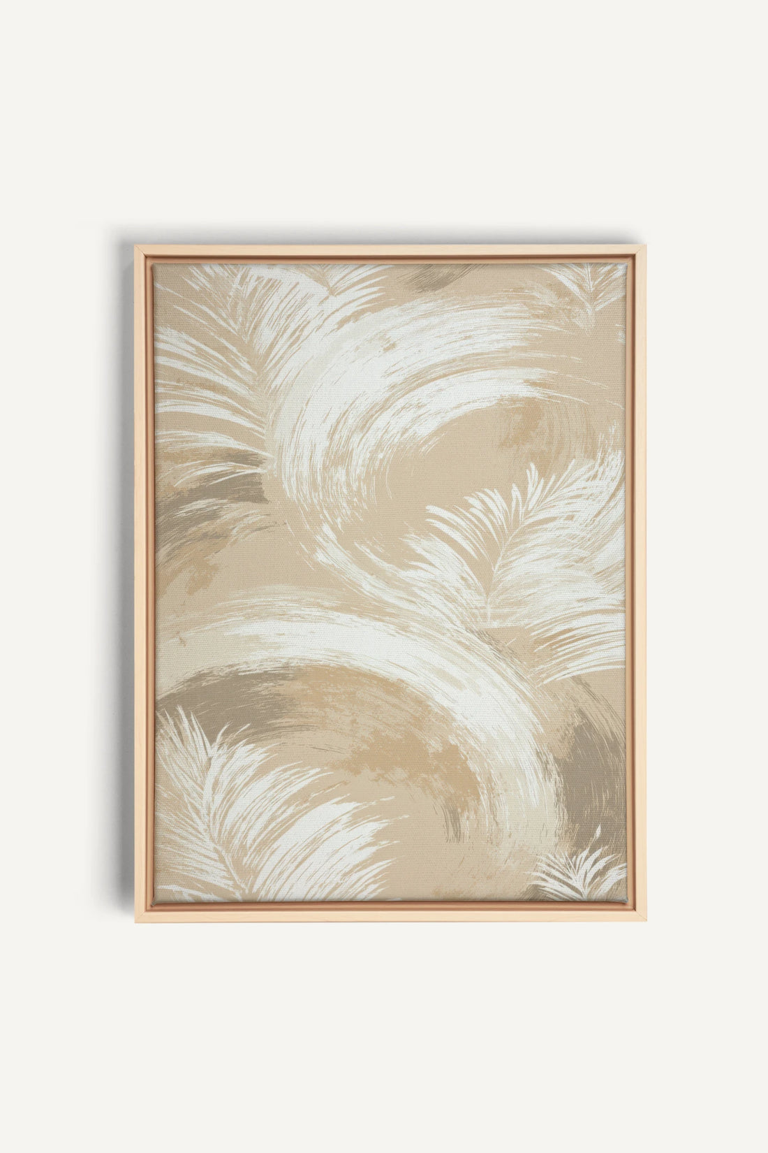 YVORY SWEEP, Oeuvre sur toile étirée, encadré Naturel Clair