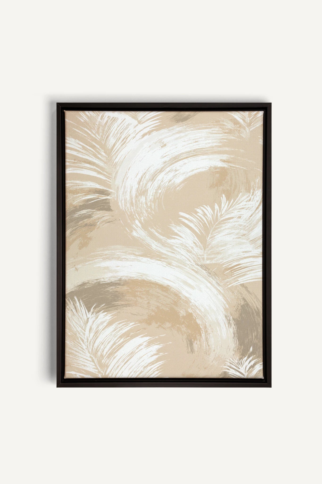 YVORY SWEEP, Oeuvre sur toile étirée, encadré Noir