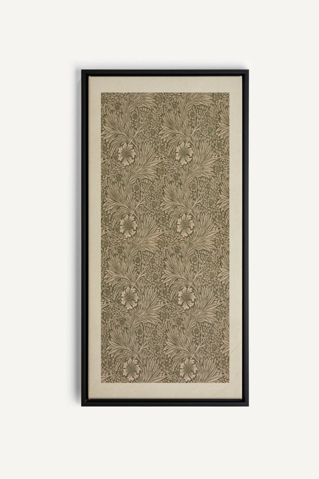 JARDIN GRAVÉ, Oeuvre sur toile étirée, encadré Noir