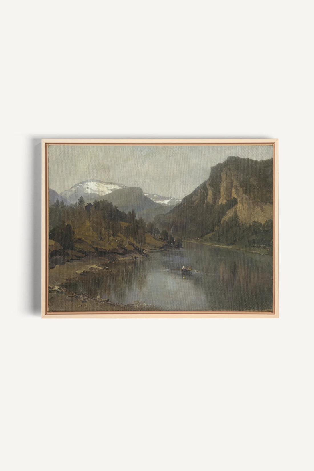 SALT AND SKY, Artwork on stretched canvas, framed Natural Light