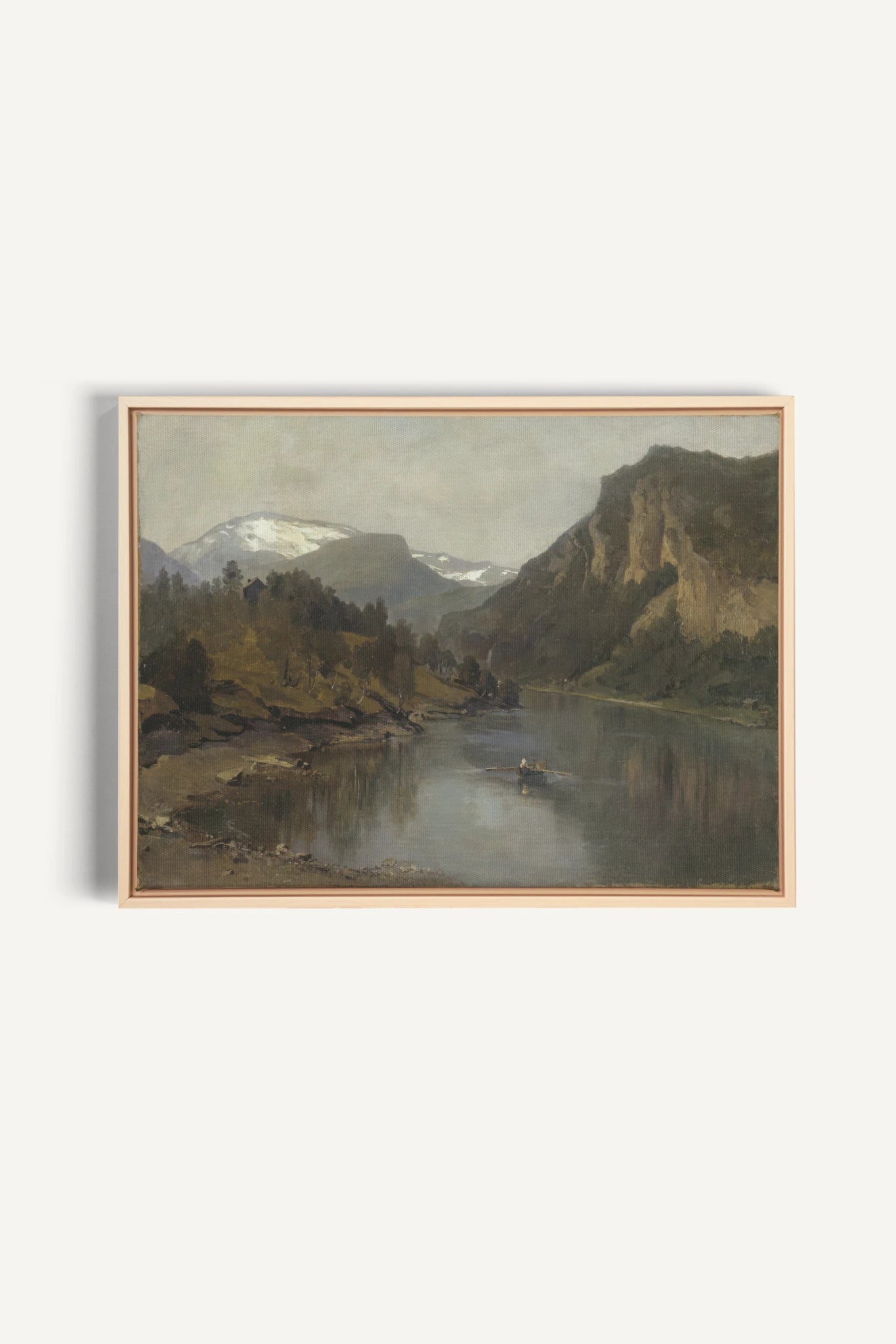 SALT AND SKY, Artwork on stretched canvas, framed Natural Light