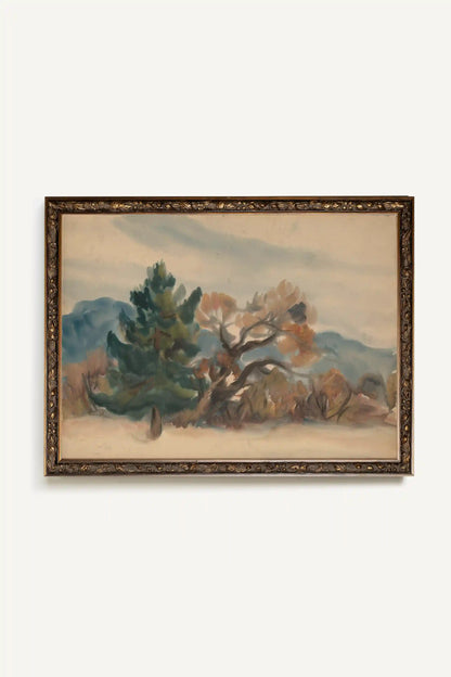 LAST FROST, Work on stretched canvas, framed Vintage Bronze