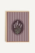 OLEKA CANVAS - LAVENDER STRIPES, Oeuvre sur toile étirée, encadré Naturel Clair