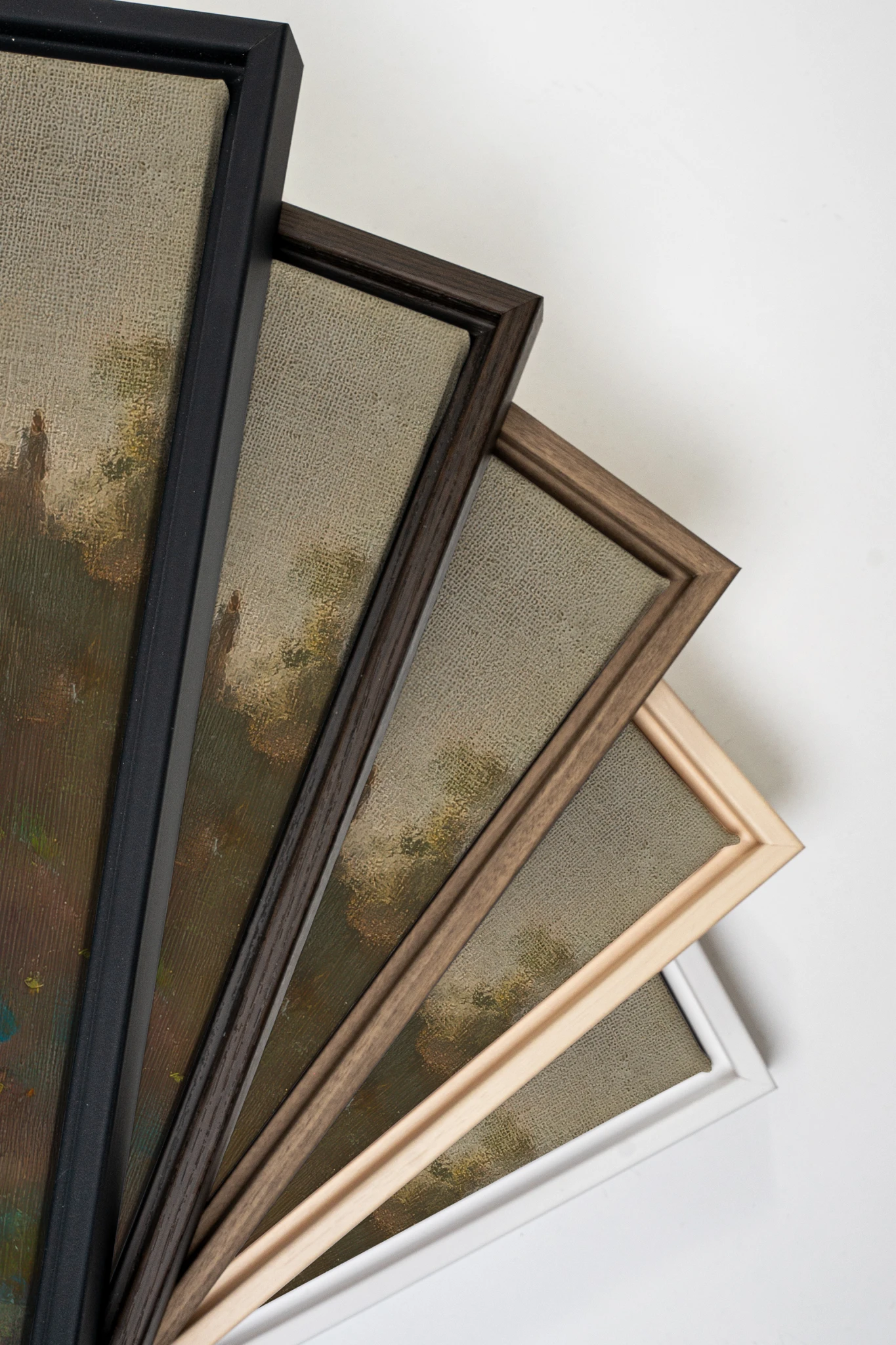 LE JARDIN DES PRÉS, Work on stretched canvas, framed Black