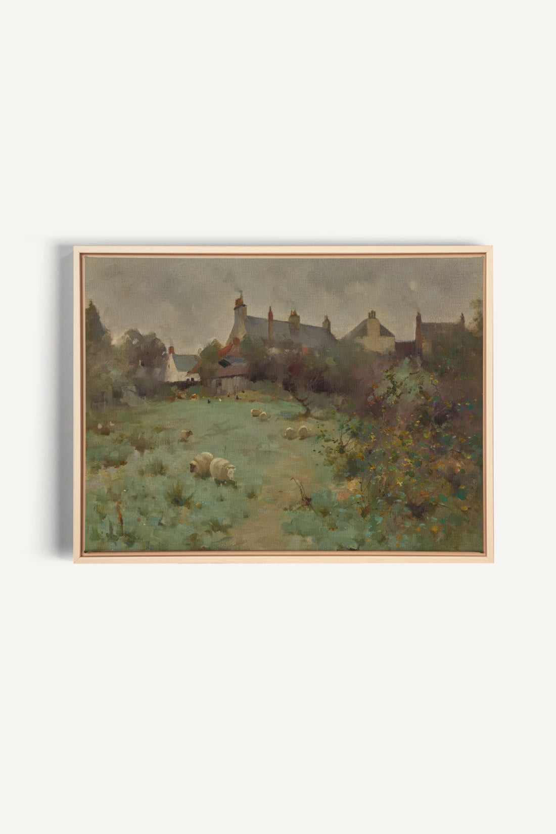 SALT AND SKY, Artwork on stretched canvas, framed Natural Light