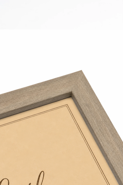 LITTLE BY LITTLE, Work on rigid canvas, framed in brown oak