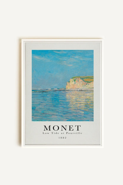 OLEKA CANVAS - LOW TIDES, Oeuvre sur toile étirée, encadré Blanc