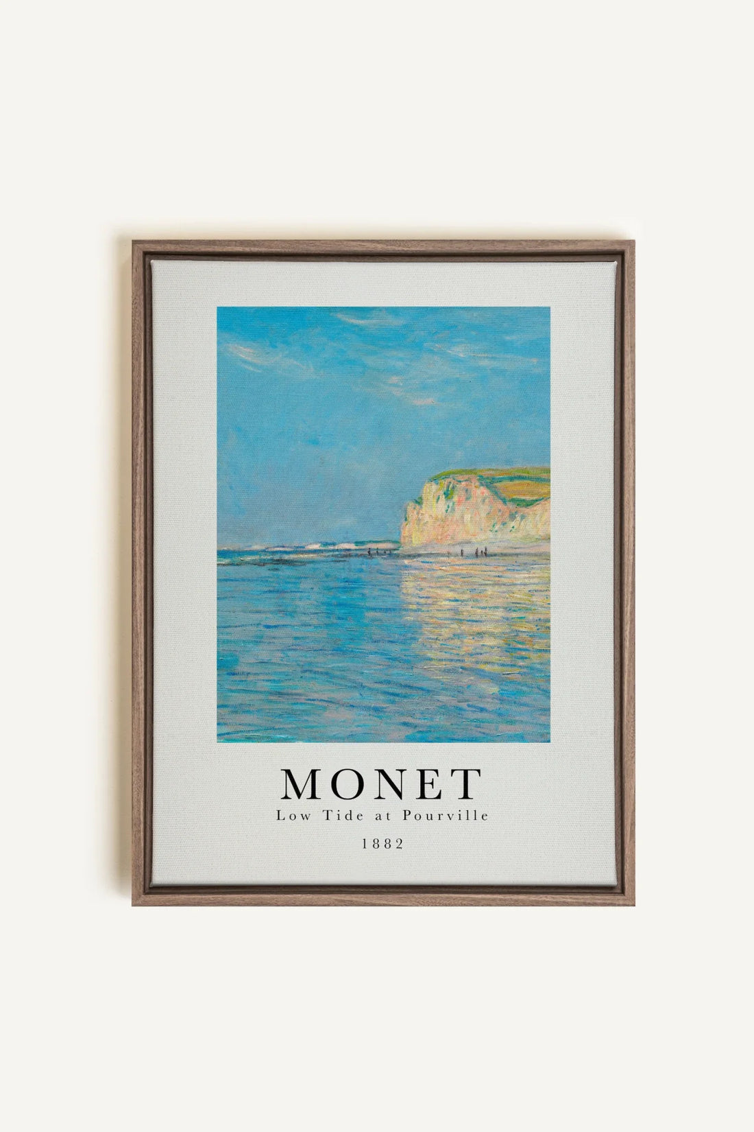 OLEKA CANVAS - LOW TIDES, Oeuvre sur toile étirée, encadré Brun Chêne