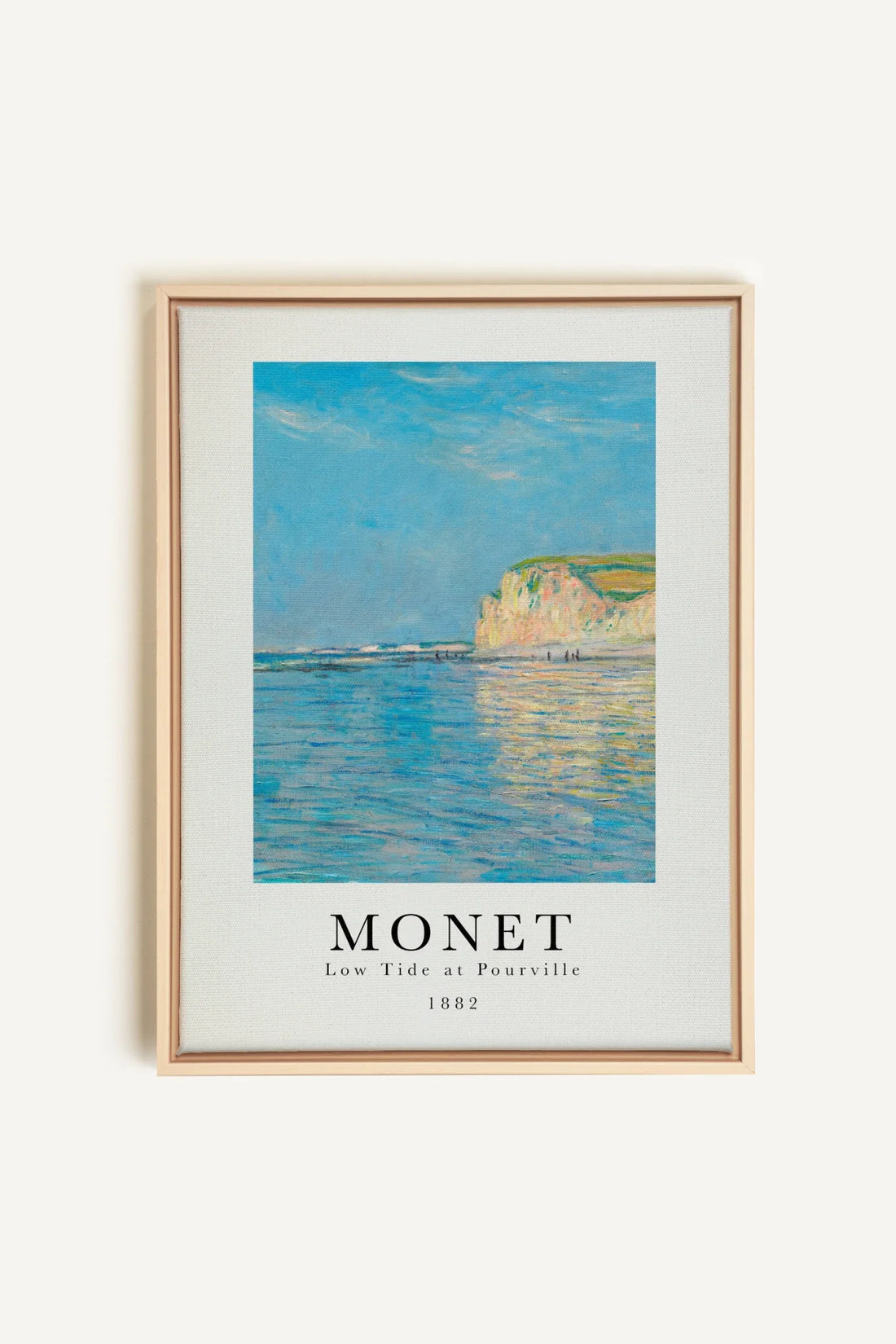 OLEKA CANVAS - LOW TIDES, Oeuvre sur toile étirée, encadré Naturel Clair