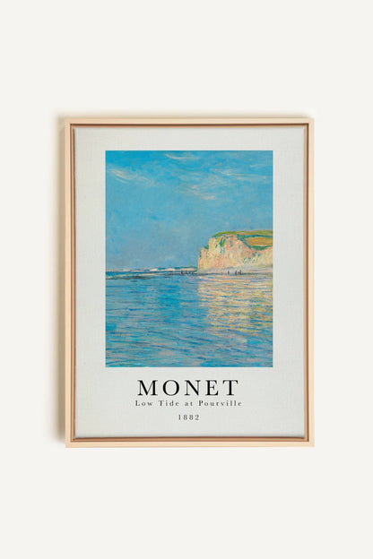 OLEKA CANVAS - LOW TIDES, Oeuvre sur toile étirée, encadré Naturel Clair