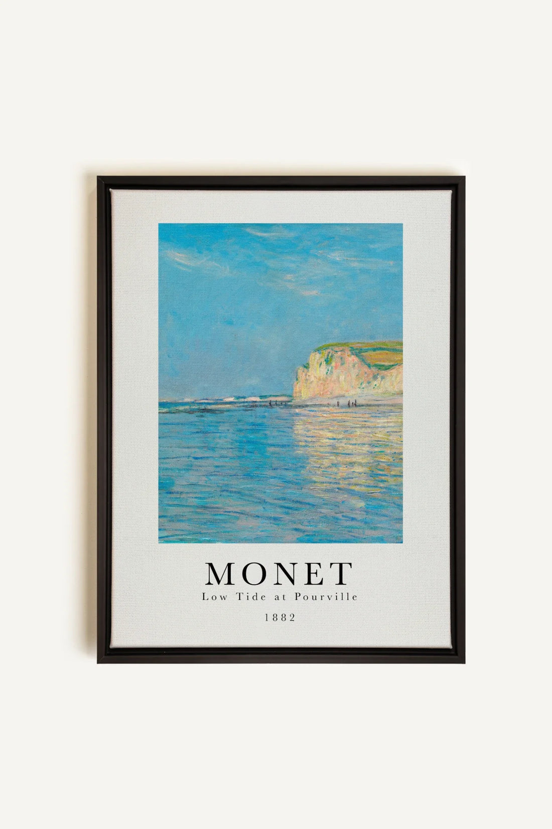 OLEKA CANVAS - LOW TIDES, Oeuvre sur toile étirée, encadré Noir