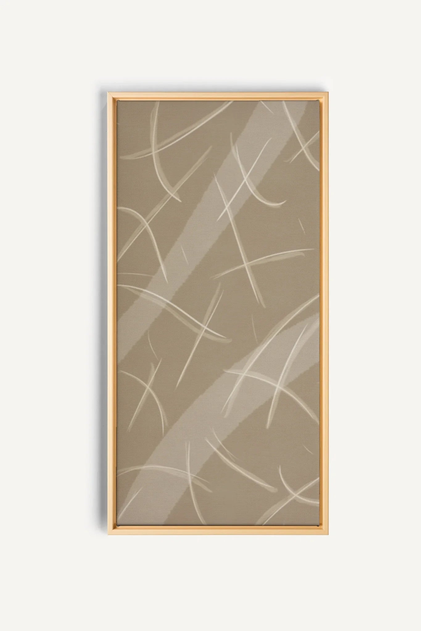 OLEKA CANVAS - LUMINOUS LINES, Oeuvre sur toile étirée, encadré Naturel Clair