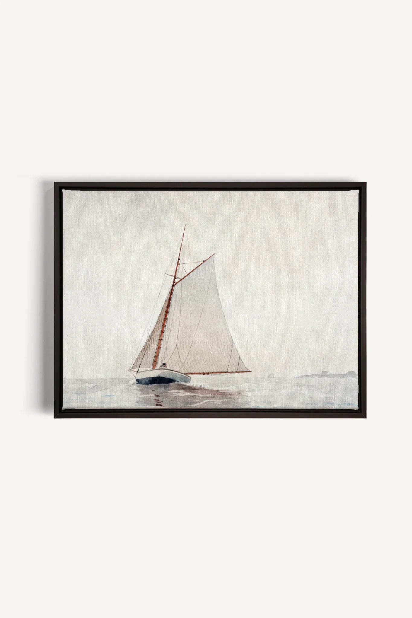 OLEKA CANVAS - MARÉE DOUCE, Oeuvre sur toile étirée, encadré Noir