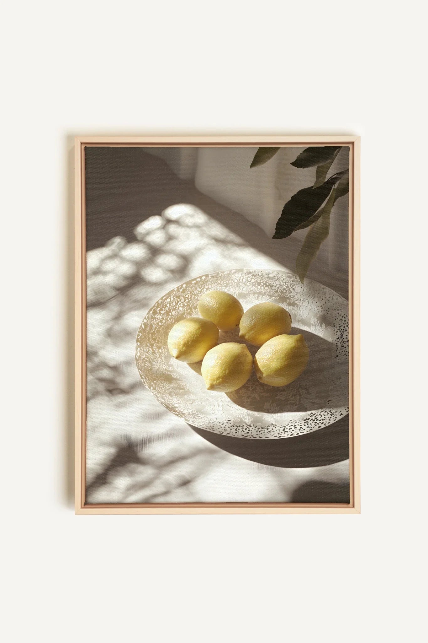 OLEKA CANVAS - MATIN LUMINEUX, Oeuvre sur toile étirée, encadré Naturel Clair