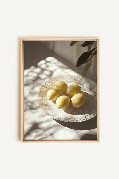 OLEKA CANVAS - MATIN LUMINEUX, Oeuvre sur toile étirée, encadré Naturel Clair