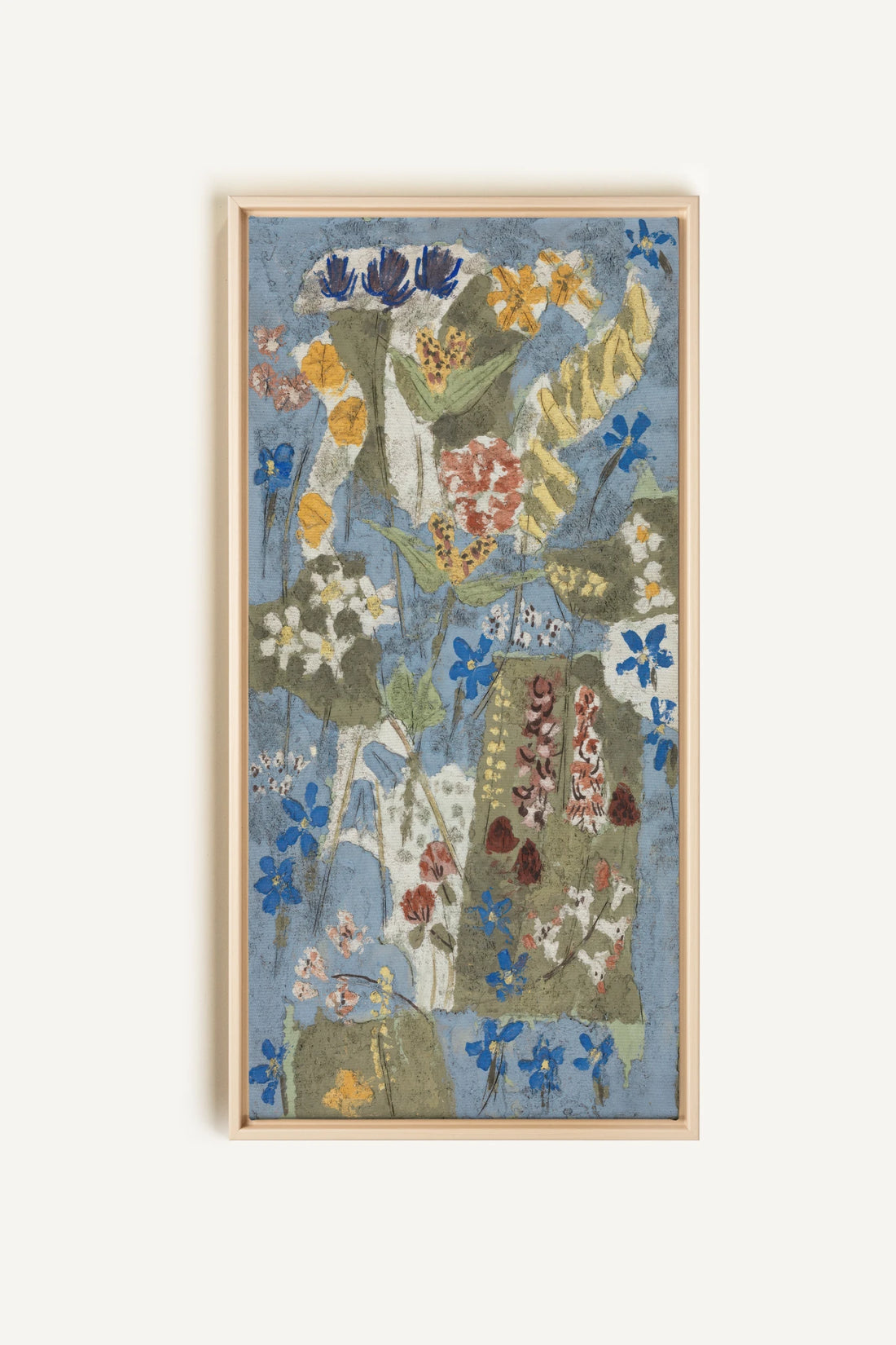MEADOW TAPESTRY, Oeuvre sur toile étirée, encadré Naturel Clair