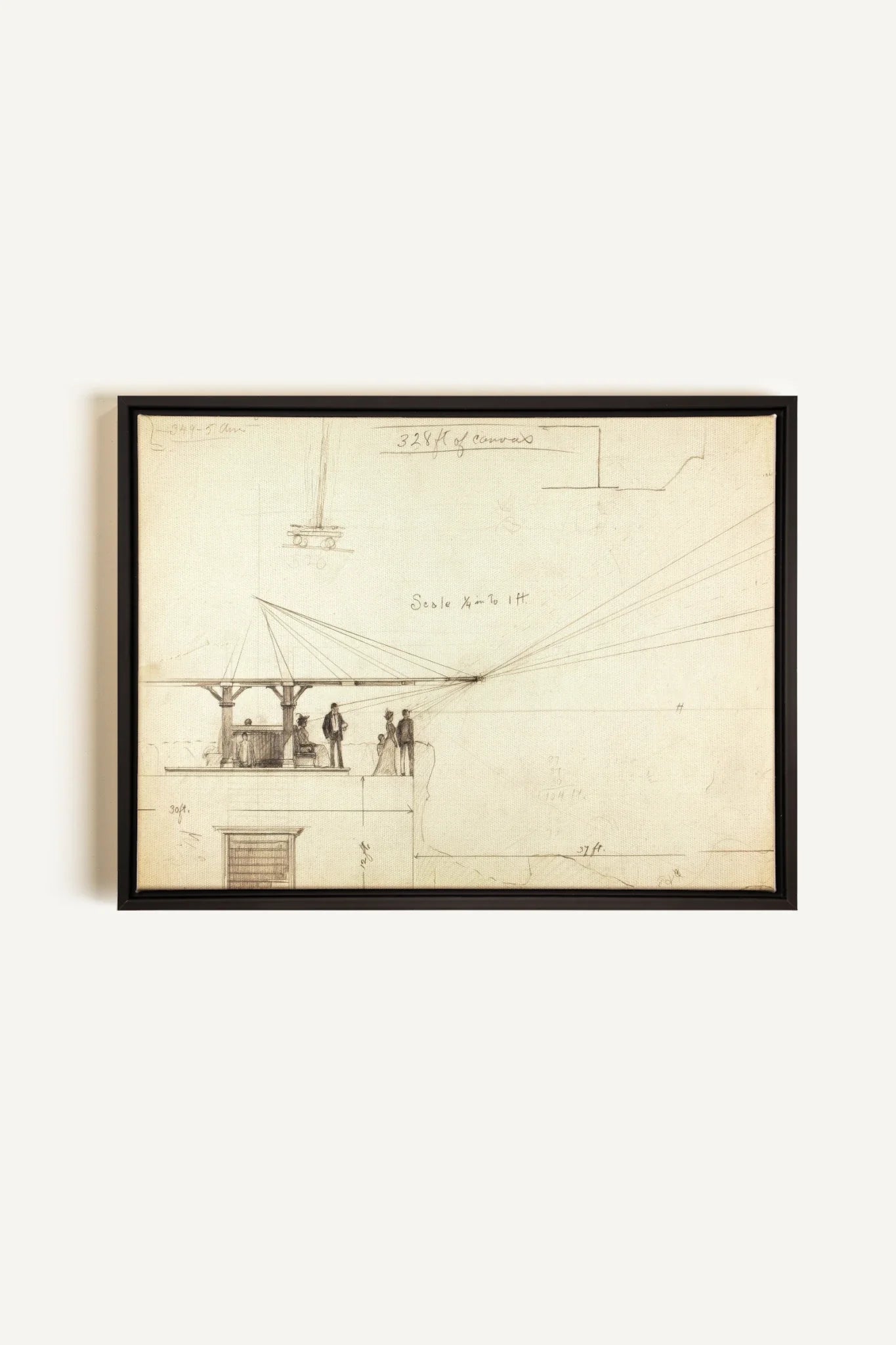 OLEKA CANVAS - MEASURED MINDS, Oeuvre sur toile étirée, encadré Noir