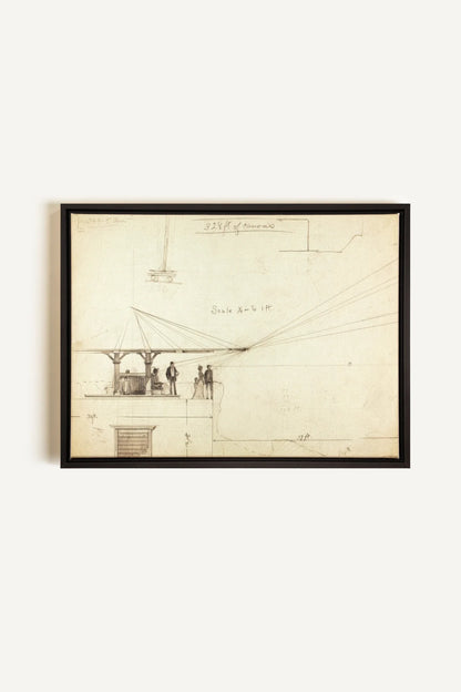 OLEKA CANVAS - MEASURED MINDS, Oeuvre sur toile étirée, encadré Noir