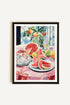 OLEKA CANVAS - MELON OASIS HARVEST, Oeuvre sur toile étirée, encadré Noir