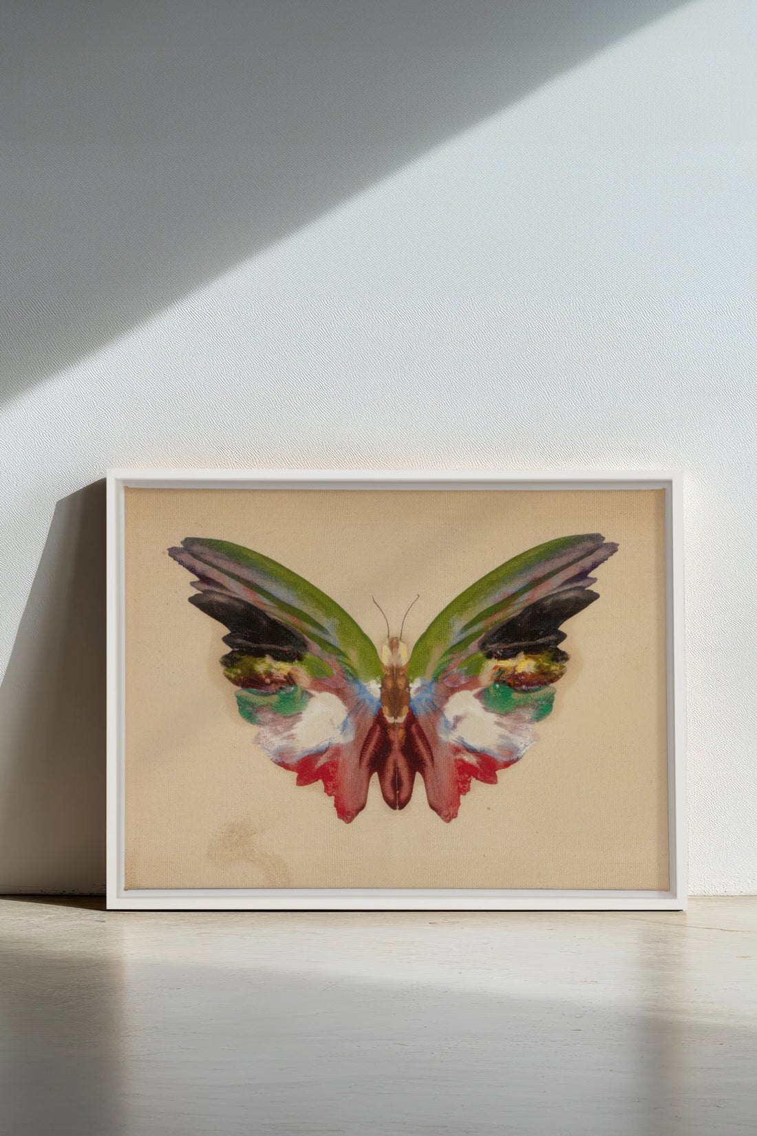 MÉTAMORPHOSE, Oeuvre sur toile étirée, encadré Blanc