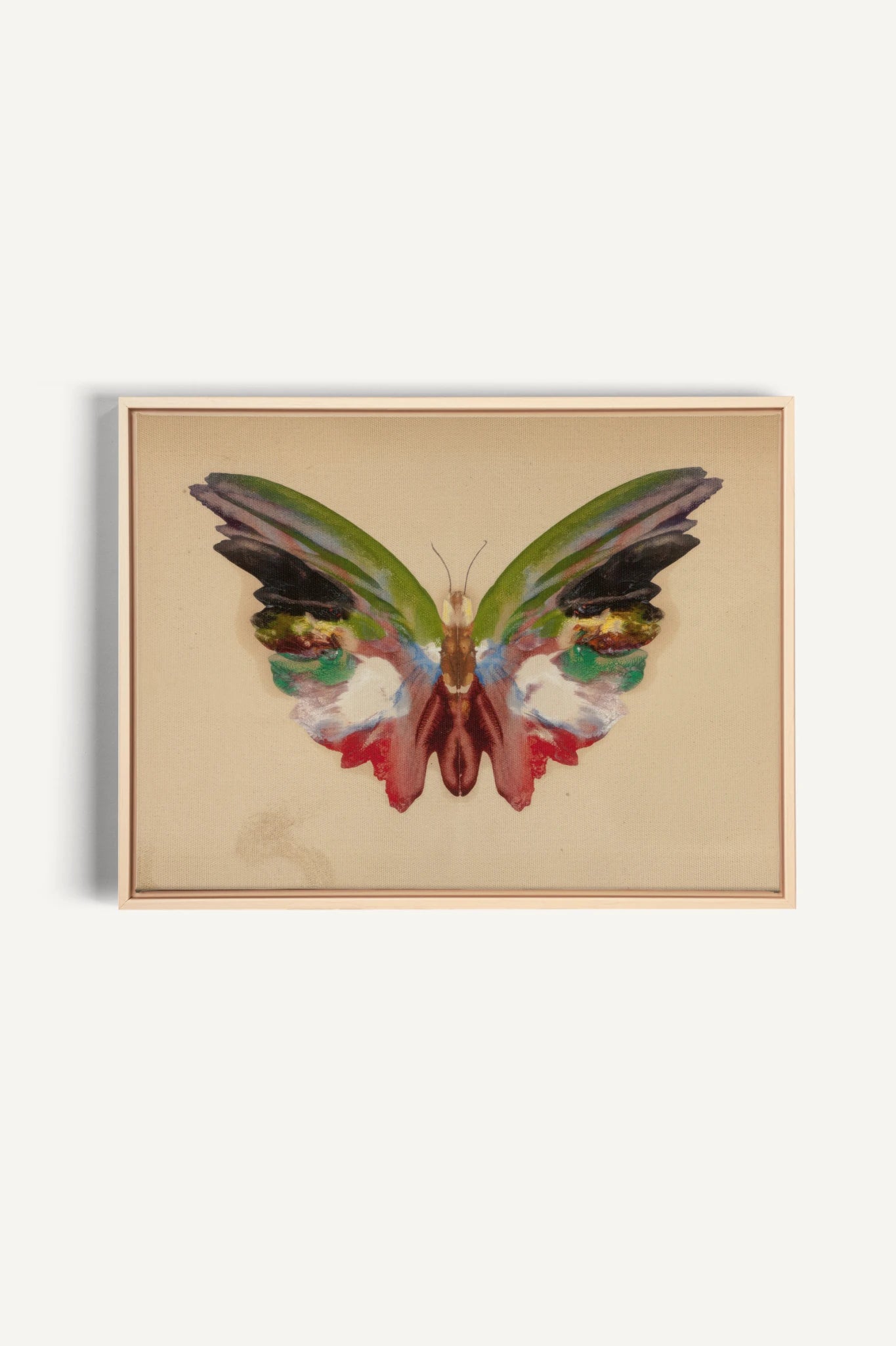 MÉTAMORPHOSE, Work on stretched canvas, framed Naturel Clair