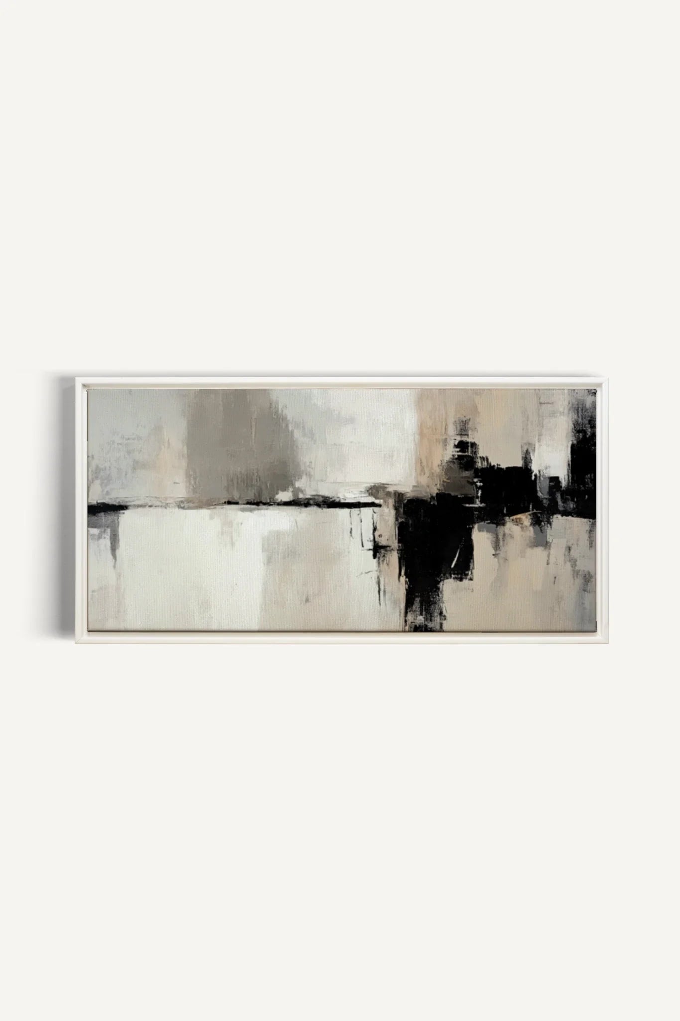 OLEKA CANVAS - MINERAL ESSENCE, Oeuvre sur toile étirée, encadré Blanc