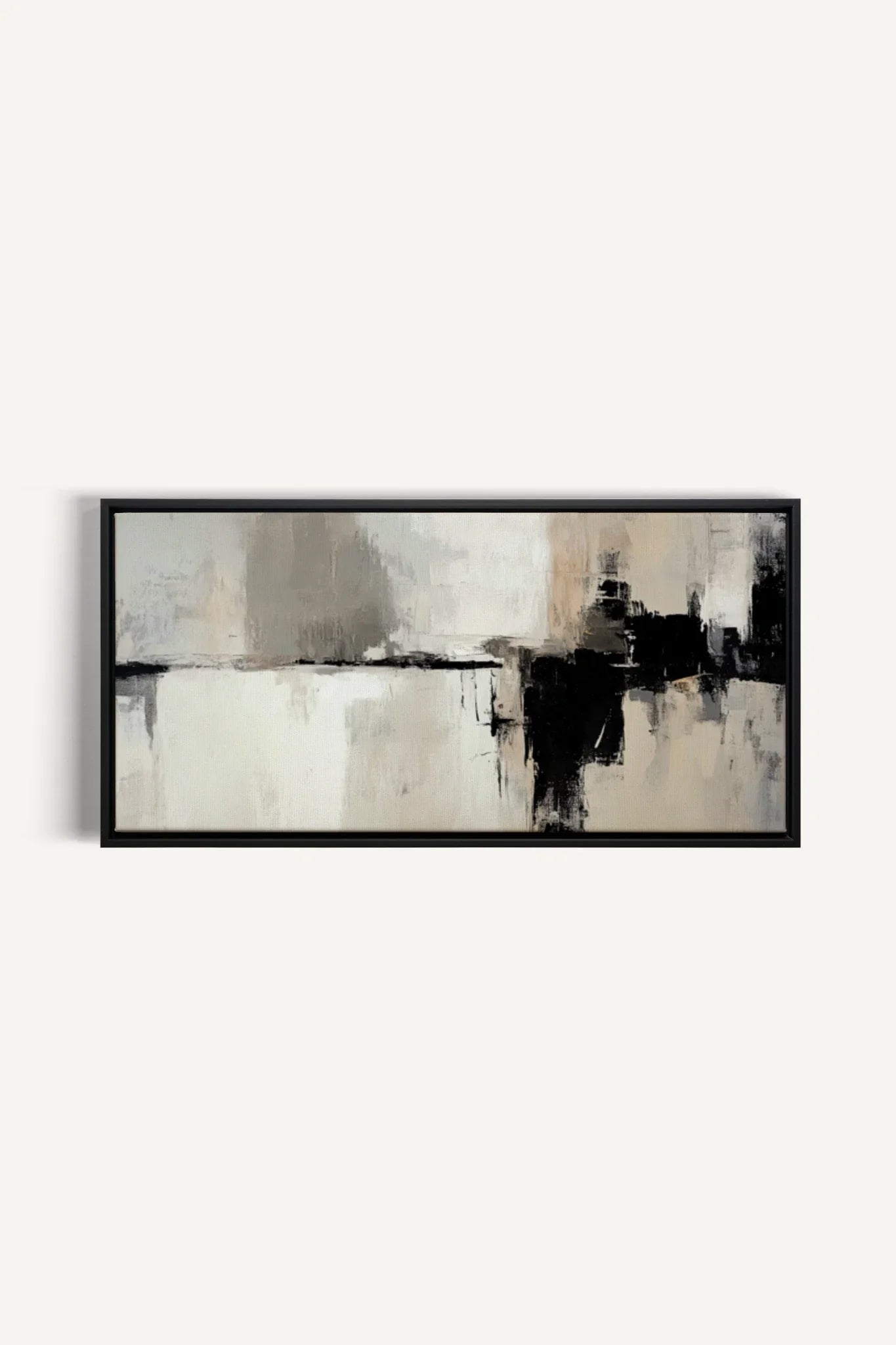 OLEKA CANVAS - MINERAL ESSENCE, Oeuvre sur toile étirée, encadré Noir