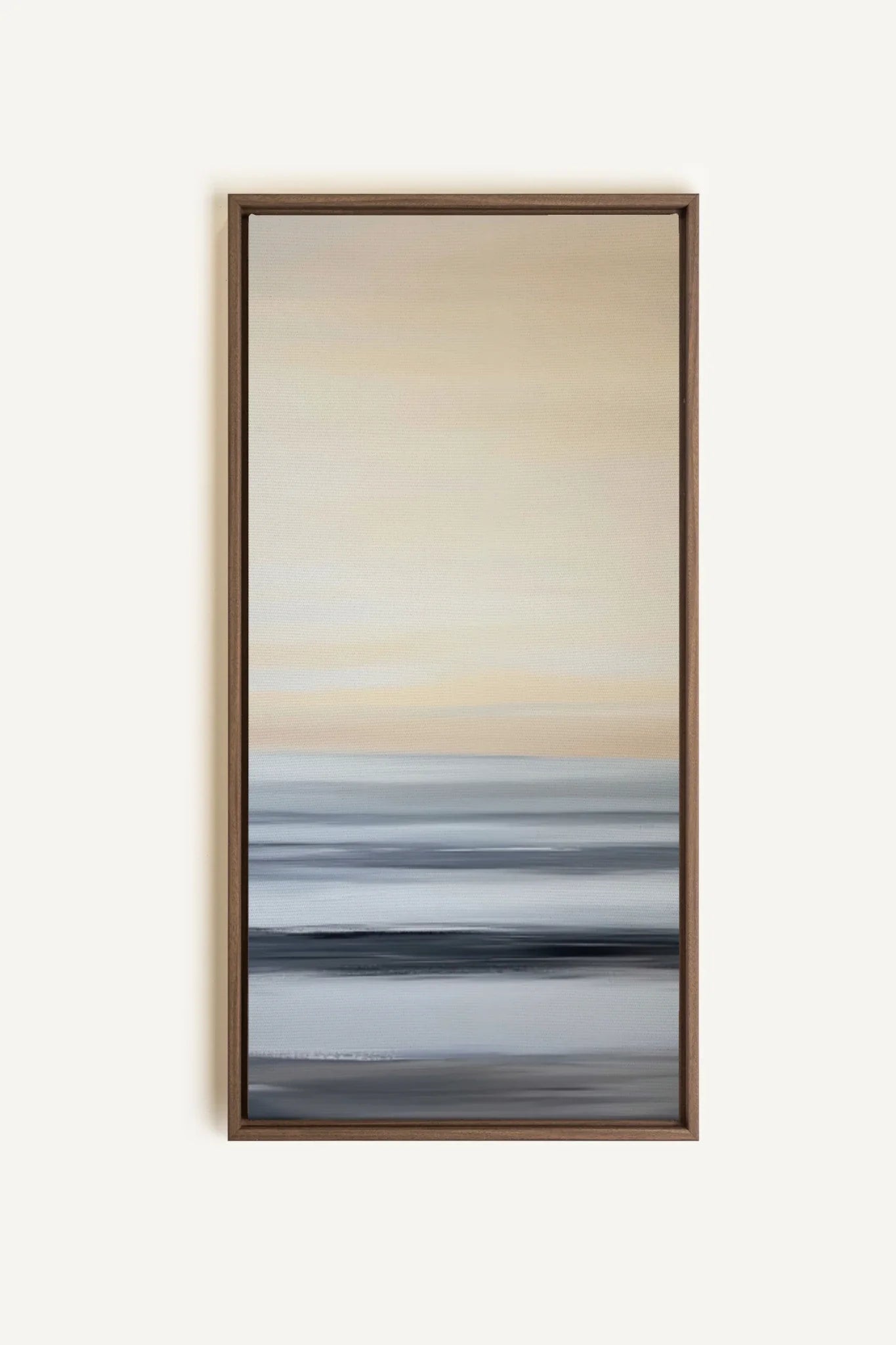 OLEKA CANVAS - MIST ECHOES, Oeuvre sur toile étirée, encadré Brun Chêne