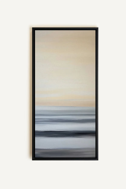 OLEKA CANVAS - MIST ECHOES, Oeuvre sur toile étirée, encadré Noir