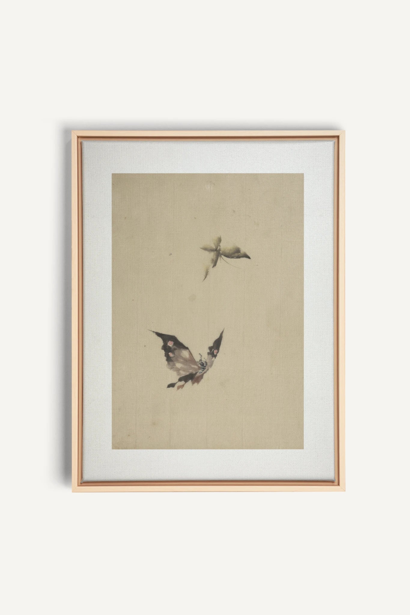 MISTY WINGS, Work on stretched canvas, framed Naturel Clair