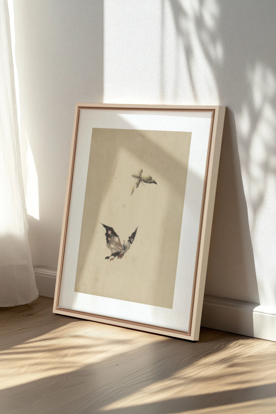 MISTY WINGS, Oeuvre sur toile étirée, encadré Naturel Clair