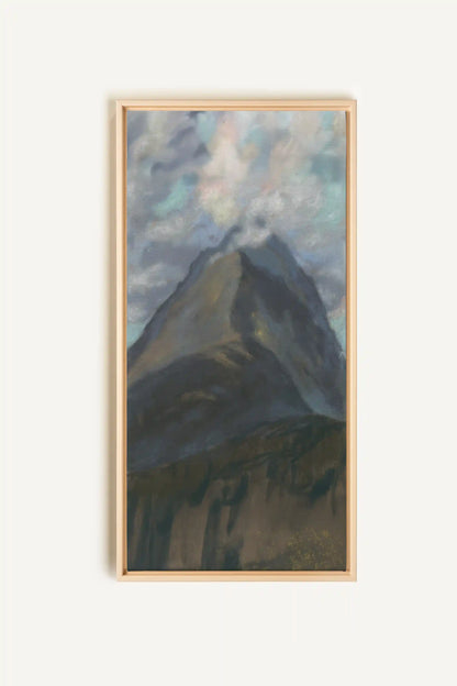 CLOUDED SPIRIT, Artwork on stretched canvas, framed Natural Light