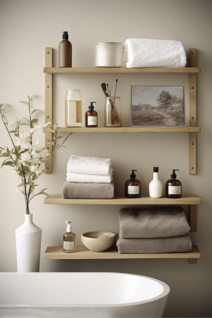 OLEKA CANVAS - RURAL LANDSCAPE, Oeuvre sur toile étirée, encadré Brun Chêne