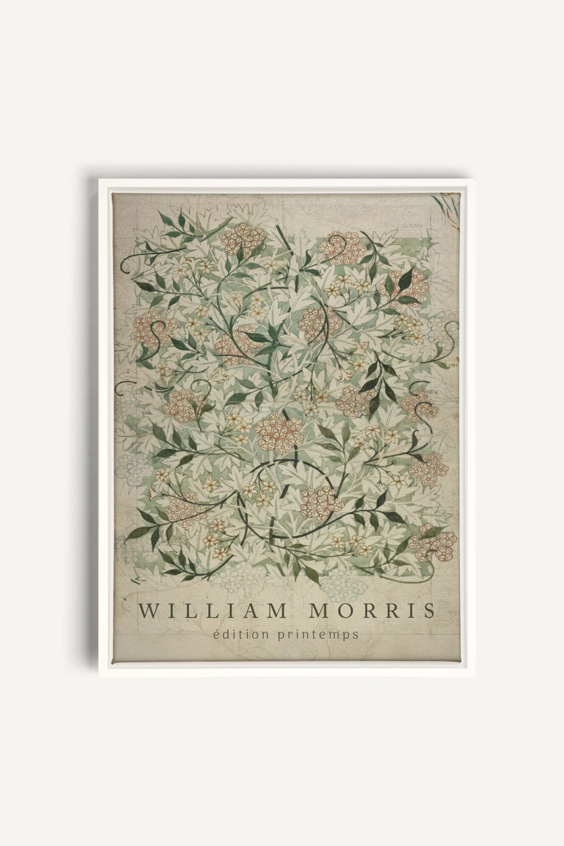 MORRIS GARDEN, Oeuvre sur toile étirée, encadré Blanc