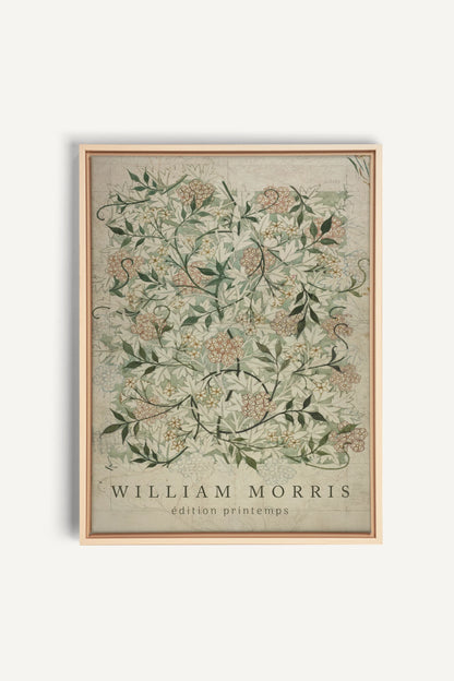 MORRIS GARDEN, Oeuvre sur toile étirée, encadré Naturel Clair