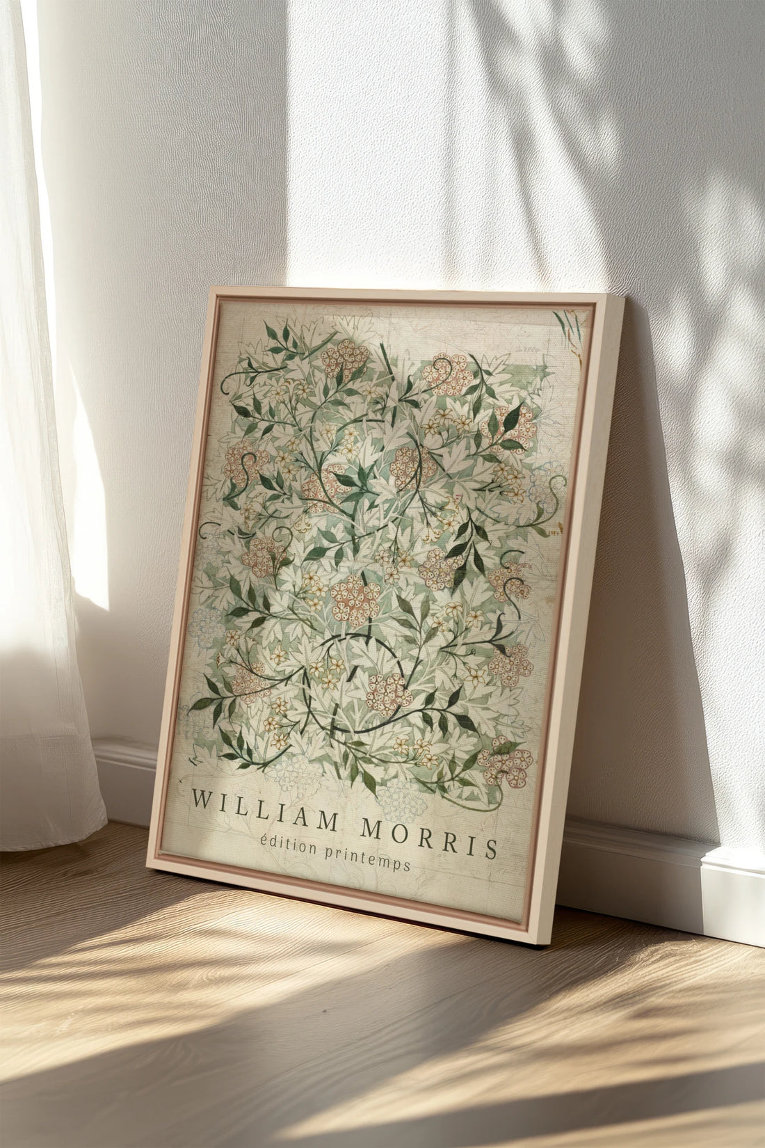 MORRIS GARDEN, Oeuvre sur toile étirée, encadré Naturel Clair