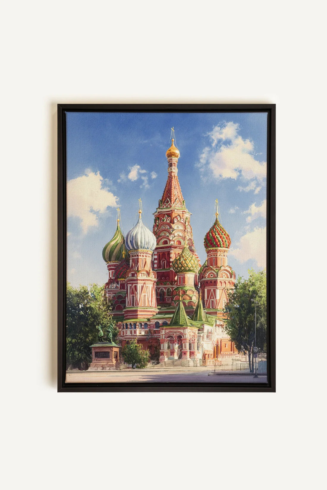 OLEKA CANVAS - MOSCOW HUES, Oeuvre sur toile étirée, encadré Noir