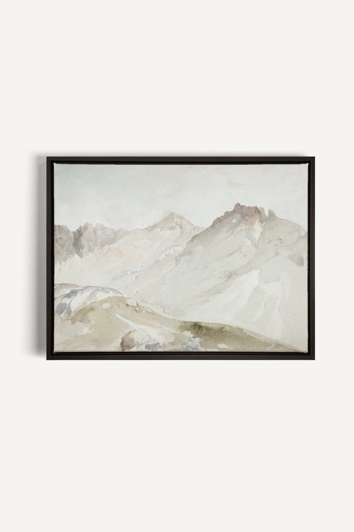 OLEKA CANVAS - MOUNTAIN VIEW, Oeuvre sur toile étirée, encadré Noir